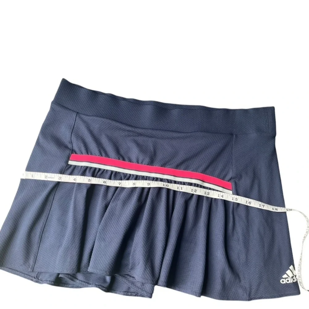 Adidas Women's Navy Skirt with Pink Accent Climate Skirt Size M